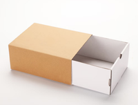 Emballage en carton rigide coulissant de luxe pour bijoux, bougies, cosmétiques avec laminage brillant et mat, logo personnalisé