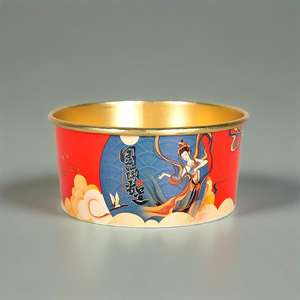 Boîte d'emballage alimentaire personnalisée, bols à salade, bols en papier jetables, bols en papier doré, bols en papier kraft avec couvercle - Product Image 3