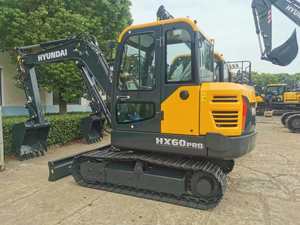 Nouvelle mini-excavatrice sur chenilles HX60 d'origine coréenne, 6 tonnes, mini-excavatrice Hyundai Hx55 en promotion - Product Image 2