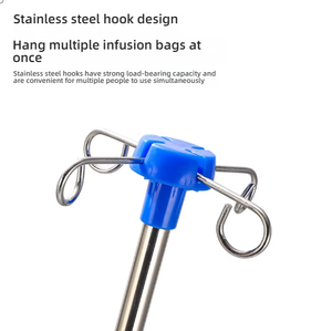 حامل محاليل متنقل من البلاستيك ABS مع لوحة مضخة وعمود للمحاليل، متوفر بالجملة من المصنع - Product Image 5