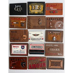 Ropa de marca personalizada, estampado en relieve de cuero PU grabado con parche de etiqueta metálica para sombreros/mantas/bolsos/vaqueros/ropa - Product Image 6