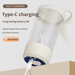 Tasse à agitation électrique automatique alimentée par USB, mélangeur à café à un clic, pour fitness et eau, en plastique écologique avec conservation de la chaleur - Product Image 5