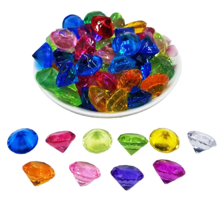 Crystal faux stones jewels replica fake diamond gem for party decoration prop toys