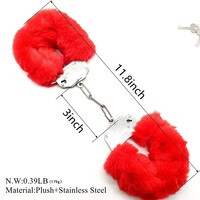 Menottes en fourrure moelleuse avec clés, menottes en métal duveteuses, menottes en peluche douce, menottes SM bondage à déverrouillage rapide pour couples cosplay