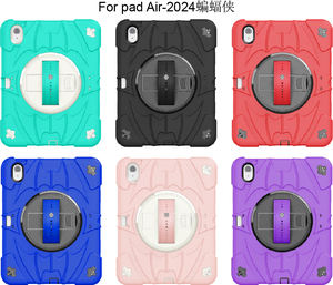 Courroie d'épaule à <span class=keywords><strong>3</strong></span> couches de protection complète 360 béquille rotative pour samsung A8 A9 Plus pour <span class=keywords><strong>ipad</strong></span> <span class=keywords><strong>air</strong></span> 11 13 2024 10.9 9.7 12.9 - Product Image 2