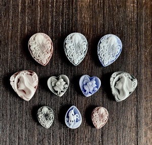 Usine de bijoux victorienne Cabochon ovale sculpté Animal ange crâne naturel Agate <span class=keywords><strong>camée</strong></span> pierre précieuse en vrac pour la fabrication de bijoux - Product Image 6