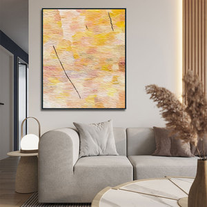 Art Original d'Usine : Tableau Minimaliste Texturé Peint à la Main, Style Art Déco, <span class=keywords><strong>Nature</strong></span> Beige, Taille Personnalisée, Toile Encadrée pour Galerie - Product Image 6