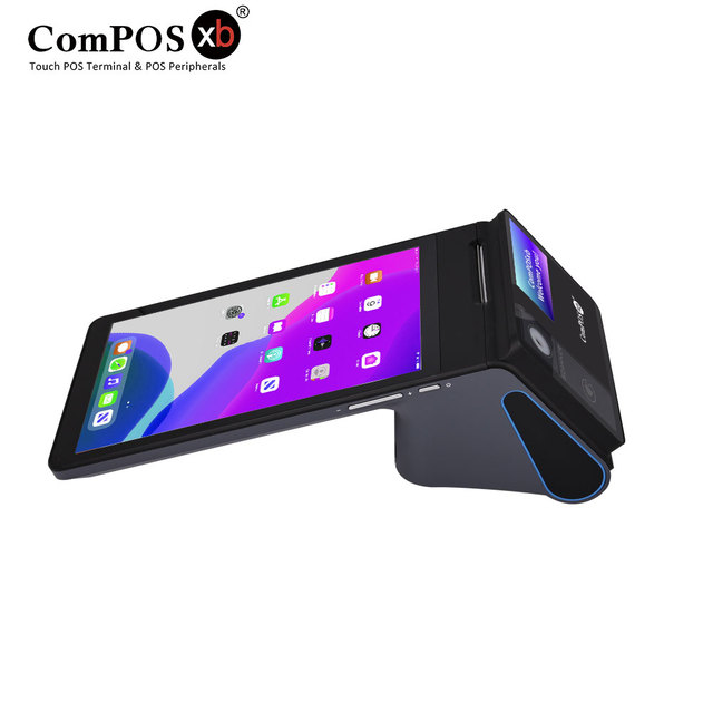 Retail Dual Display POS108 Android 14.0 POS Terminal NFC QR Code Reader Octa Core CPU 3GB RAM Bluetooth Grocery Store Self