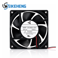 Ventilateur axial MELCO TECHNOREX 24VDC 12CM 12038 120X38mm MMF-12F24DS-CN1, ventilateur à haut débit d'air 194m3/h, ventilateur de refroidissement industriel à roulement à billes