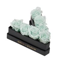 Boîte à fleurs en forme de lettre personnalisée pour la saint-valentin, emballage de luxe avec Logo personnalisé