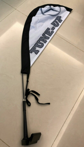 Özel dijital baskı fiberglas ticari gözyaşı promosyon reklam etkinliği pencere araba bayrağı - Product Image 4