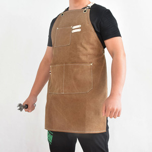 Tablier en toile cirée, pour artiste, barbier, <span class=keywords><strong>boulanger</strong></span>, menuisier, outil de travail - Product Image 4