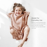 Cape à séchage rapide en crêpe absorbant l'eau Peignoir de bain toutes saisons pour bébés garçons et filles Literie pour enfants