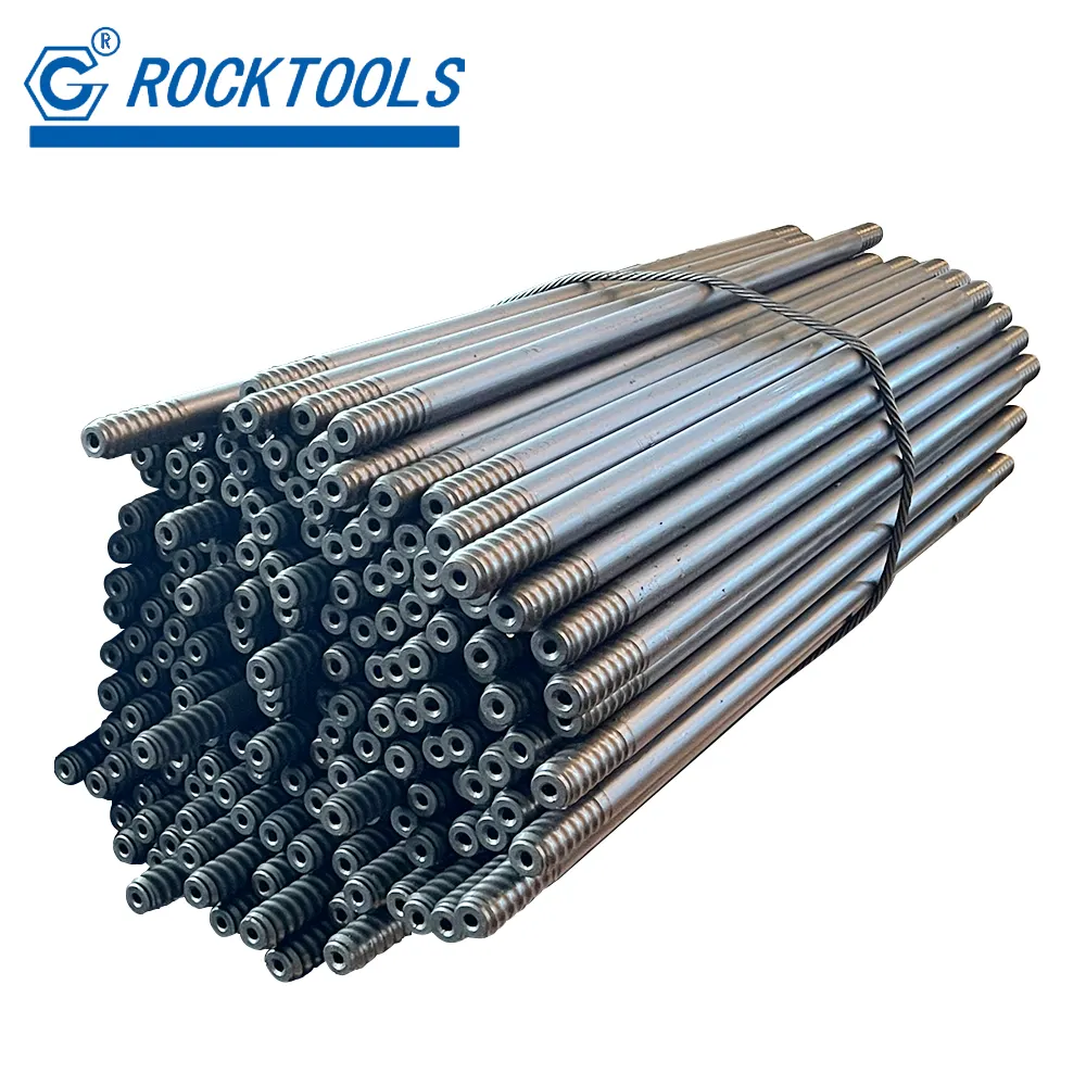 High Performance Hard Rock Drill Pipe R38 Threaded 1220mm 1830mm Drill Rod Extension Rod for Mining Drilling