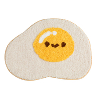 Tapis de bain aux œufs en 3D, accessoire de sol de toilette amusant, baignoire, salon, porte, escaliers, chambre à coucher