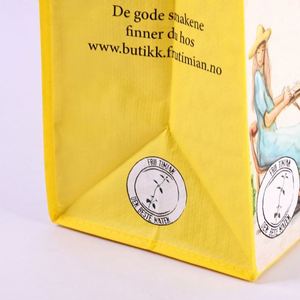 Sac en PP tissé laminé personnalisé avec logo, impression couleur, sac de shopping écologique - Product Image 2