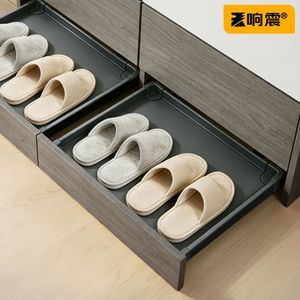 Resonance <b>Rebound</b> Shoe Drawer Aluminum Alloy Storage Push Pull Tray Drawer Entryway Organizer - Product Image 3