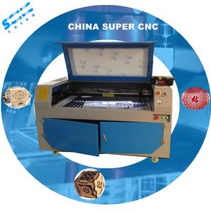 Supercnc tela <span class=keywords><strong>de</strong></span> plástico madera bambú Foto Sello 1060 1080 CO2 máquina <span class=keywords><strong>de</strong></span> corte y grabado láser - Product Image 1