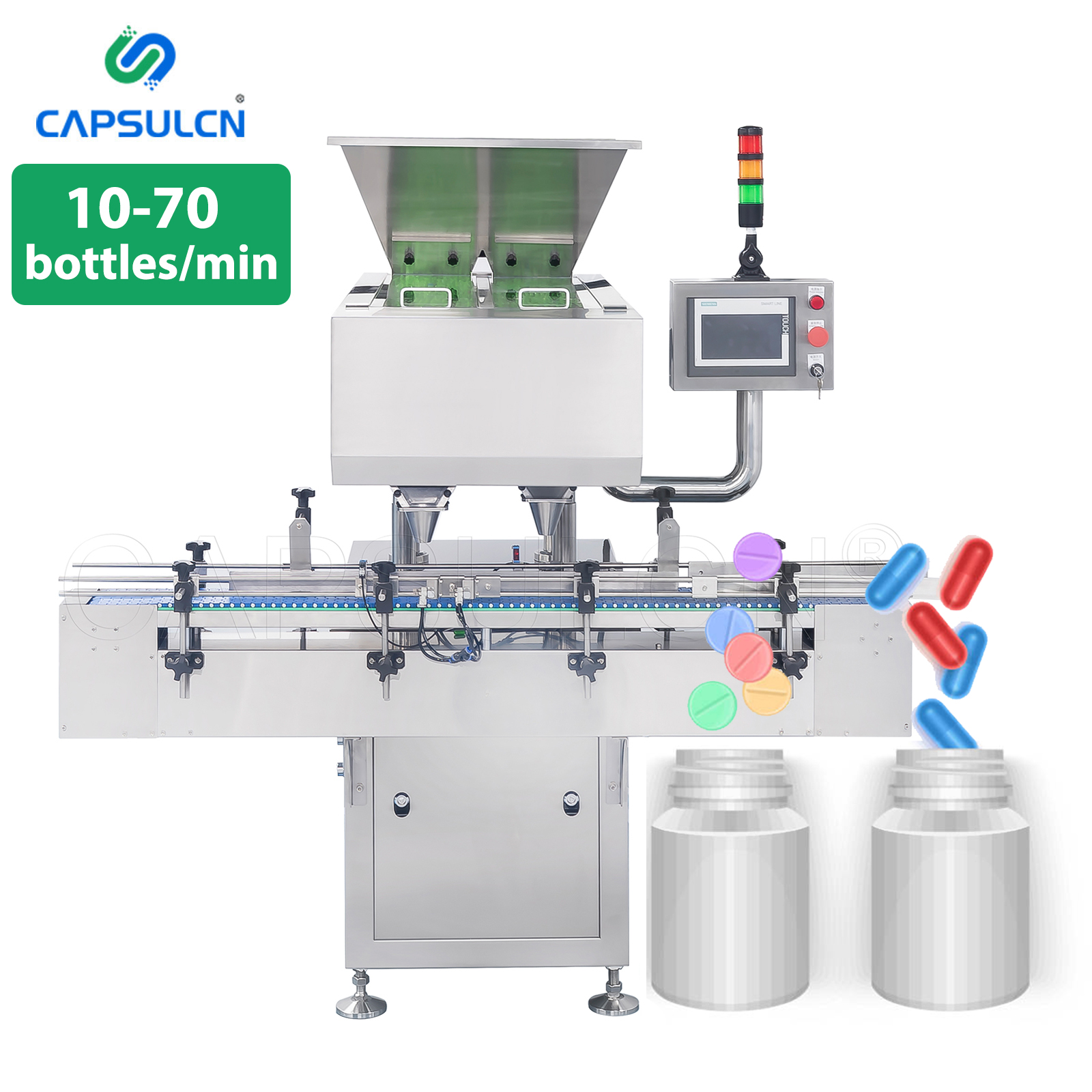 Автоматическая настольная машина для подсчета капсул Softgel, электронный счетчик таблеток