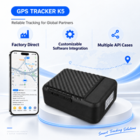 Traceur GPS K5 10000 mAh pour Véhicules, Suivi en Temps Réel, Longue Autonomie, Géolocalisation, Historique d'Itinéraire, Alerte Instantanée via APP