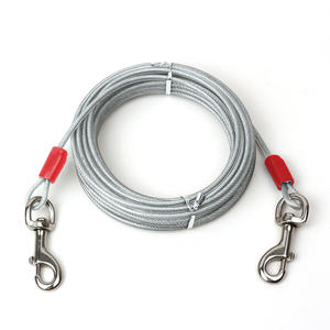 Correa <span class=keywords><strong>de</strong></span> Alambre <span class=keywords><strong>de</strong></span> Acero para Mascota, Correa <span class=keywords><strong>de</strong></span> Metal Resistente a Masticar, Cable <span class=keywords><strong>de</strong></span> Amarre, <span class=keywords><strong>Camping</strong></span>, Patio al Aire Libre - Product Image 1