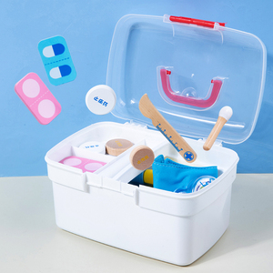 Ensemble de jouets <span class=keywords><strong>en</strong></span> bois pour docteur, kit de simulation médicale, jouet de jeu de rôle pour enfants - Product Image 2