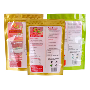 Sachet d'emballage alimentaire personnalisé à fond plat en PE <span class=keywords><strong>de</strong></span> qualité alimentaire avec fermeture éclair thermoscellable et pochette autoportante à marquage à chaud pour la <span class=keywords><strong>farine</strong></span> - Product Image 2