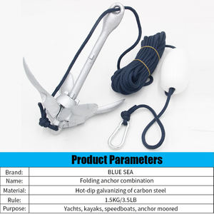 Kit de Ancla de Garra Plegable BST, Accesorios Marinos para Kayak y Barco para Pesca - Product Image 3