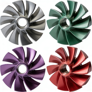 Turbine métallique usinée CNC de haute précision (acier inoxydable/alliage d'aluminium) pour pompe à fluide et turbocompresseur - Product Image 5