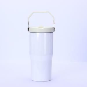 Vaso Térmico de 20 oz con Asa y Pajita, Gran Capacidad, Acero Inoxidable 304, Aislado al Vacío, para Coche, Personalizable con Logotipo - Product Image 4