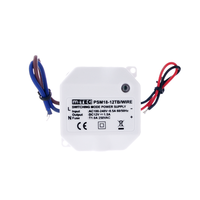 MiTEC 18W Ultra Slim Mini Alimentation à découpage AC DC 5V 12V 24V avec IP65 pour l'extérieur LED PSM Mini Series