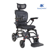 Matériel de réadaptation à bas prix, fauteuil roulant électrique motorisé en aluminium pour personnes handicapées