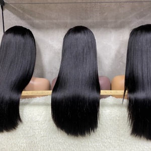 100% Human Hair Super Double Drawn Dob Wig High Quality Bone Straight Wig - Product Image 4