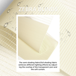 SAMADHI Manual Cordless Zebra Blinds <b>Window</b> <b>Shade</b> Motorized Blinds Zebra <b>Shades</b> for Office - Product Image 3