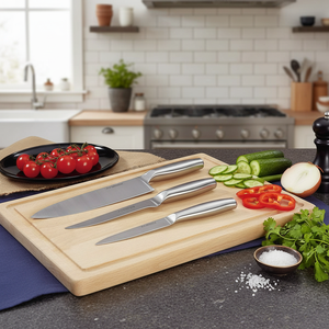 Coltello da cucina a lama larga con linea di zaffiro Design classico in acciaio al carbonio Nakiri e coltello da cucina per il pane modello numero Nakiri - Product Image 3