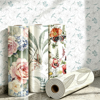 Autocollant mural/papier peint XPE moderne 3D à motif floral auto-adhésif, imperméable, adapté aux murs du salon et des salles de télévision.