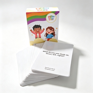 Cartes flash éducatives personnalisées pour enfants avec logo sur mesure, pour l'apprentissage des poses d'exercices, impression en gros - Product Image 4