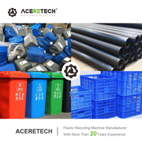 Broyeur de bouteilles PET usagées 500-1000 kg/h, broyeur de pièces de moules d'injection, recyclage du plastique, contrôle PLC, pompe à engrenages haute précision