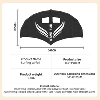 Aile de Wing Foil Gonflable 2026, 5 m² en Tissu Oxford avec Fenêtre, pour Surf, Hydrofoil, Windsurf, OEM, Personnalisable, Vente Directe Usine