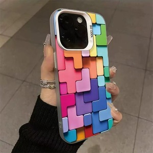 Ốp điện thoại di động chống sốc thiết kế Rubik's Cube mới cho các mẫu iPhone 17/16/<span class=keywords><strong>15</strong></span>/14/13 - Product Image 3