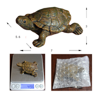 DD4067 Poly resin Artificial Style Simulierte Schildkröte Miniatur Statue Home Decor Skulptur Figur Garten Ornamente Schildkröten