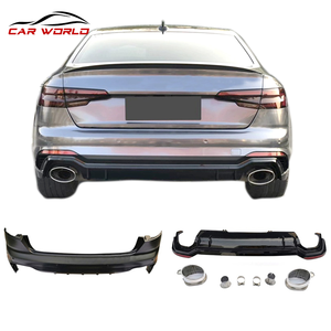A4L 2017-2019 RS4 Plastic Body Kits Front Bumper Lip Grille & Rear Bumper <b>Face</b> Kit Car Accessories - Product Image 2