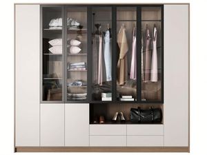 Armario moderno de madera maciza de melamina, muebles de dormitorio, armario personalizado - Product Image 3