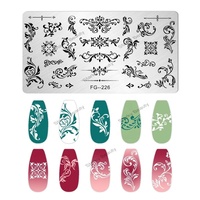 Nouveau Style Nail Art Stamping Kit Peinture Image Plaques À Ongles Diy Nail Art Modèles Manucure Stamper Plaque