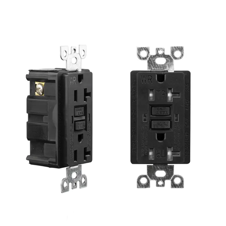 20 amp GFCI Outlet Electrical Receptacle with self test LED Indicator outlet prise electrique sockets