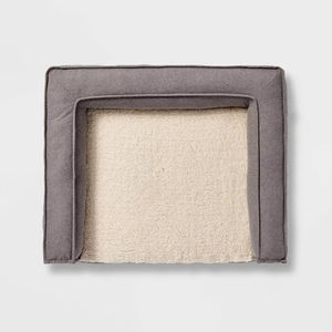 Hoogwaardig antislip hondenbed met 3-zijdige bolster, imitatie schapenvacht slaapbasis voor gebruik op honden - Product Image 2