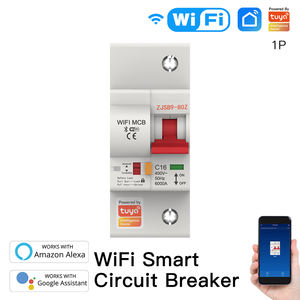 Tuya <span class=keywords><strong>IoT</strong></span> Smart Wifi Energy Meter 4-Pole 100 Amp MCB 63A 110V Circuit Breaker 2-Year 240V Air Switch CE Approved White 1P Smart - Product Image 2