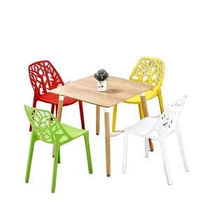 Modern Design Stackable Whole PP Plastic Outdoor Coffee Dining Chair