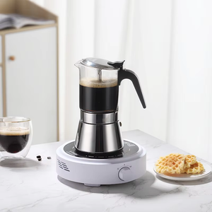 <span class=keywords><strong>Cafetera</strong></span> de Acero Inoxidable de Múltiples Capacidades (3, 6, 9 Tazas) para Preparar Café Diario en la Cocina, <span class=keywords><strong>Cafetera</strong></span> <span class=keywords><strong>Moka</strong></span> - Product Image 4