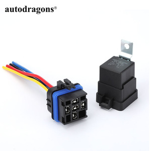 Relais de Démarrage Automobile ADT JD2912 JD1914, Relais de Commutation 4 Broches 5 Broches 40 Ampères avec Faisceau de Câblage et Prises - Product Image 1